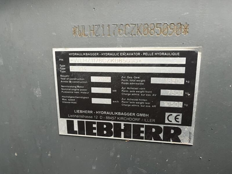 2015 Liebherr A914-Li VK7832 | Graafmachine | Mobiele graafmachine
