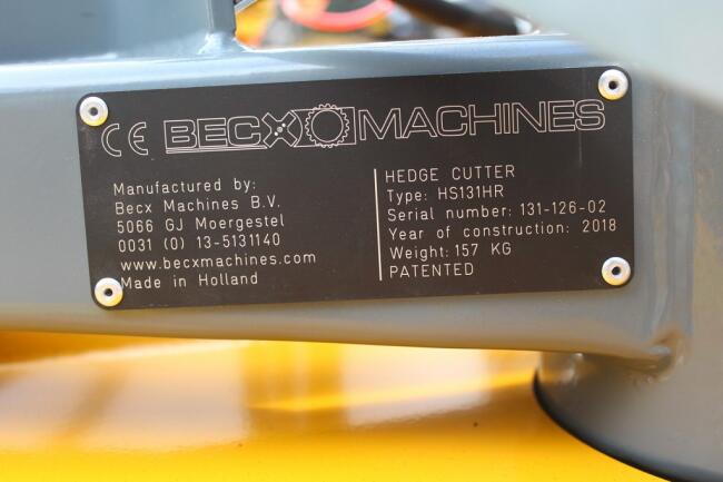 2026 Becx HS131HR Heggensnoeier ADV1136 | Aanbouwdelen | Heggensnoeier