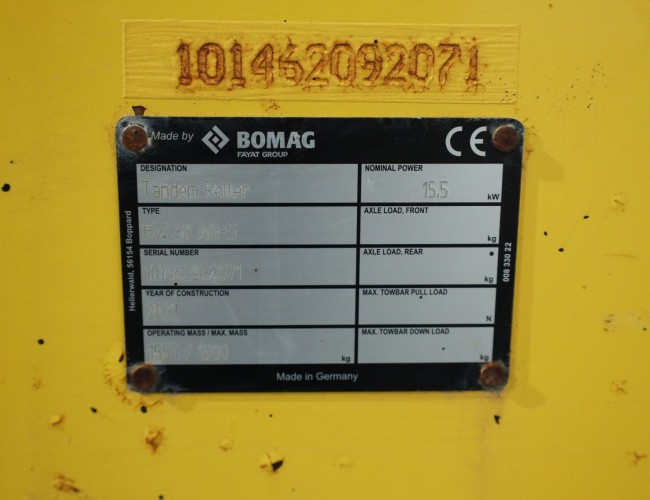 2021 Bomag BW80 AD-5 VT605 | Grondverdichting | Wals