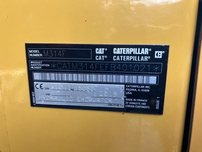 2019 Caterpillar M314F VV1038 | Graafmachine | Mobiele graafmachine